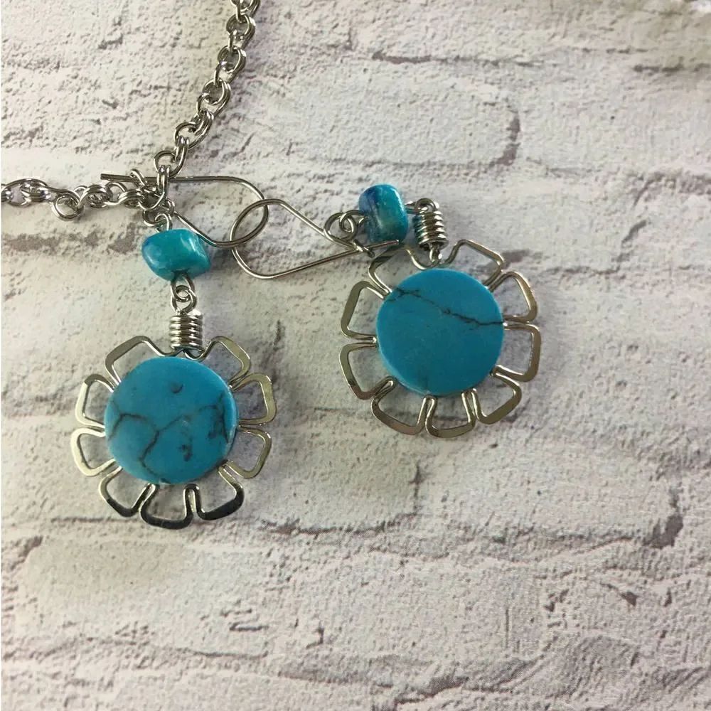 Peruvian Stone Necklace Set - Picture 3 of 4